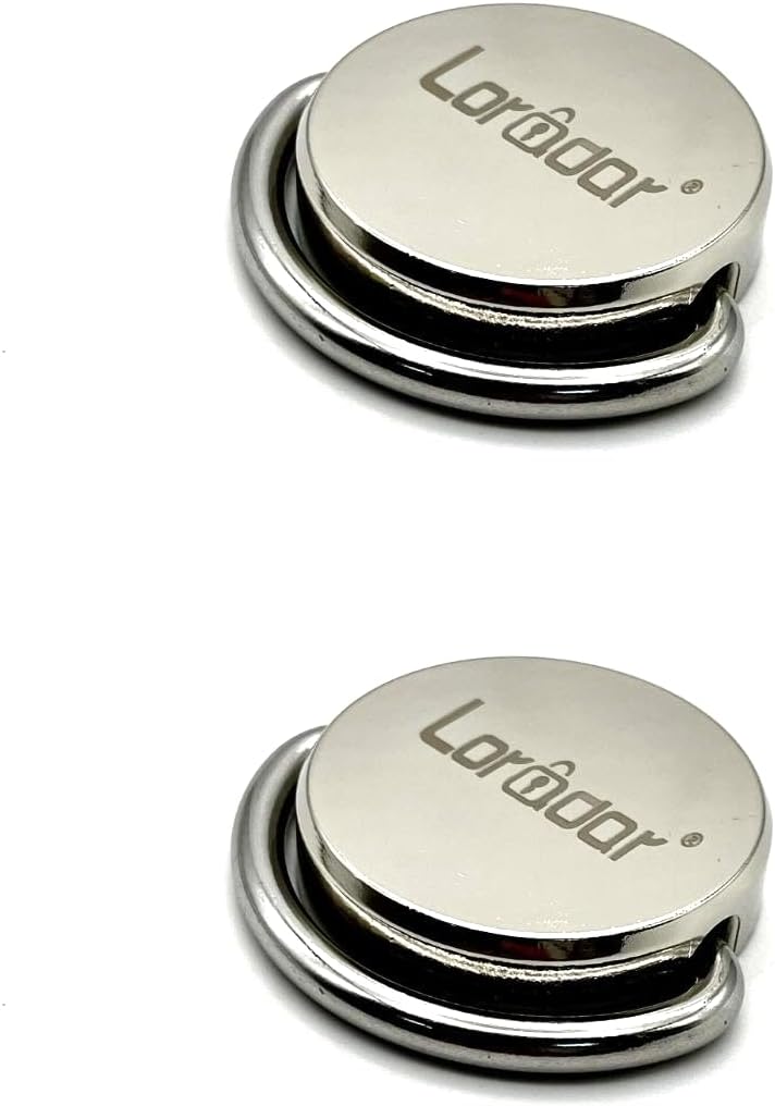 LORADAR Stainless Steel Security Anchor Base Plate,Desk Mount Anchor D Ring Hooks for Cable Locks (2 Pack) - Image 1